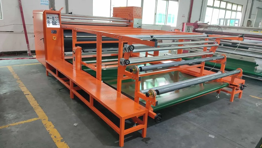 ZS-BC industrial fabric heat transfer printing machine – magnetic powder tension control system