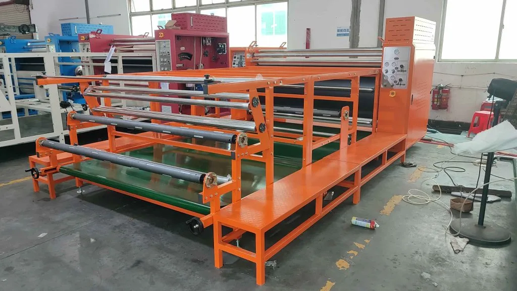 ZS-BC garment heat press machine – conveyor belt system for high-volume transfer printing