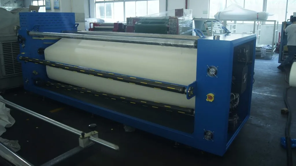 ZS-BF roller transfer printing machine for textile printing – aluminum alloy air shaft for quick fixing