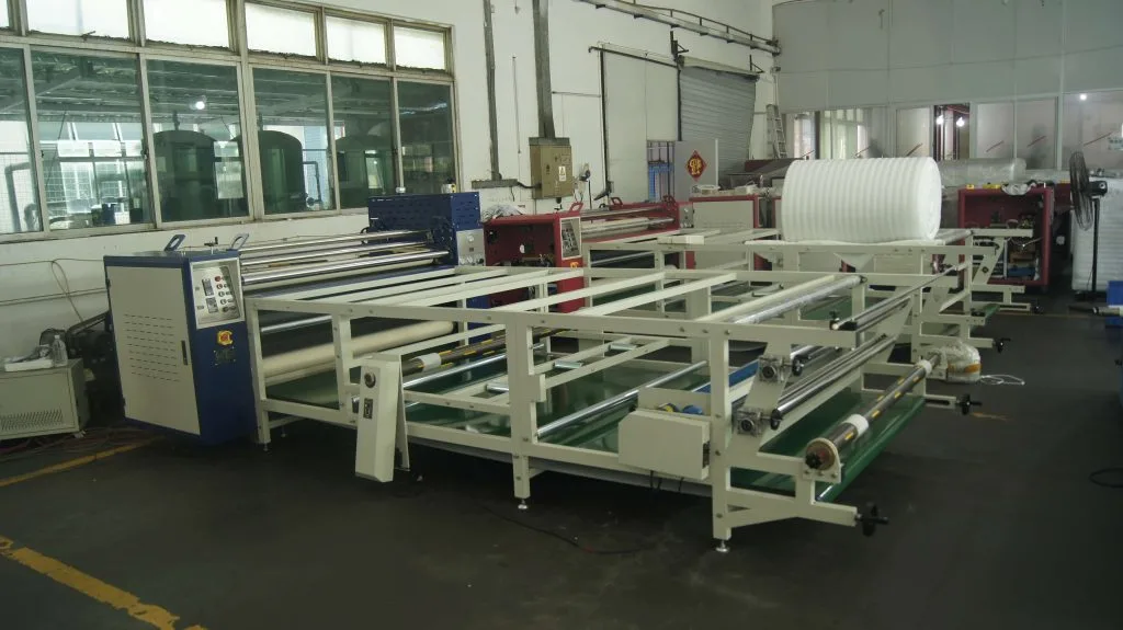 ZS-BA roller transfer machine for T-shirts and sportswear – frequency converter speed control