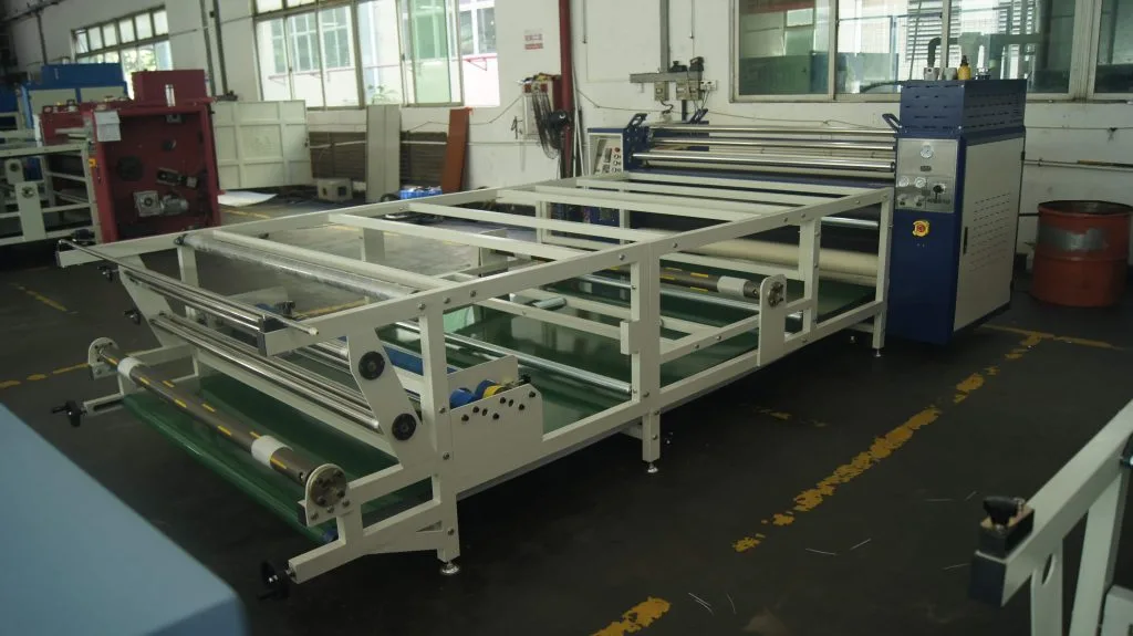 Fabric heat transfer printing machine ZS-BA – pneumatic pressure system for vibrant colors