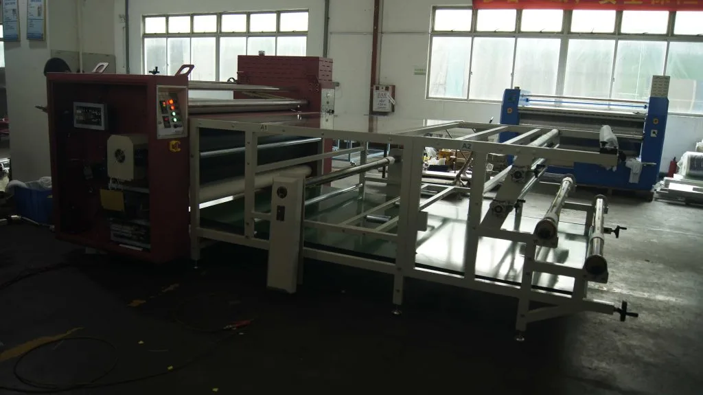 ZS-BB double-layer roller heat transfer machine with pneumatic pressure for vivid color transfer