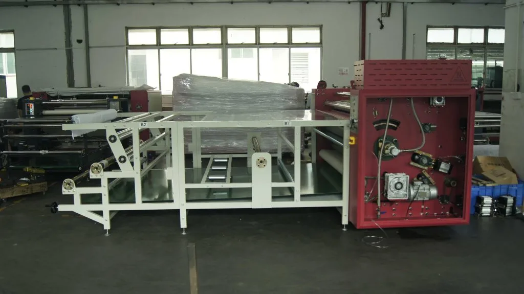 ZS-BB industrial roller transfer printing machine for fabric and garments – roll-to-roll printing