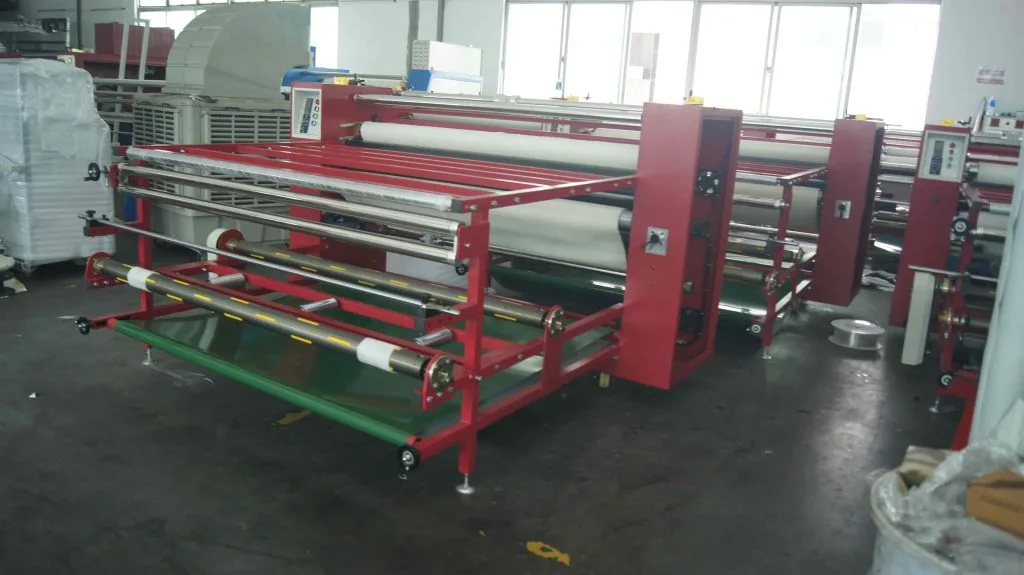 ZS-BA sublimation roller heat transfer machine for garment panels and apparel decoration