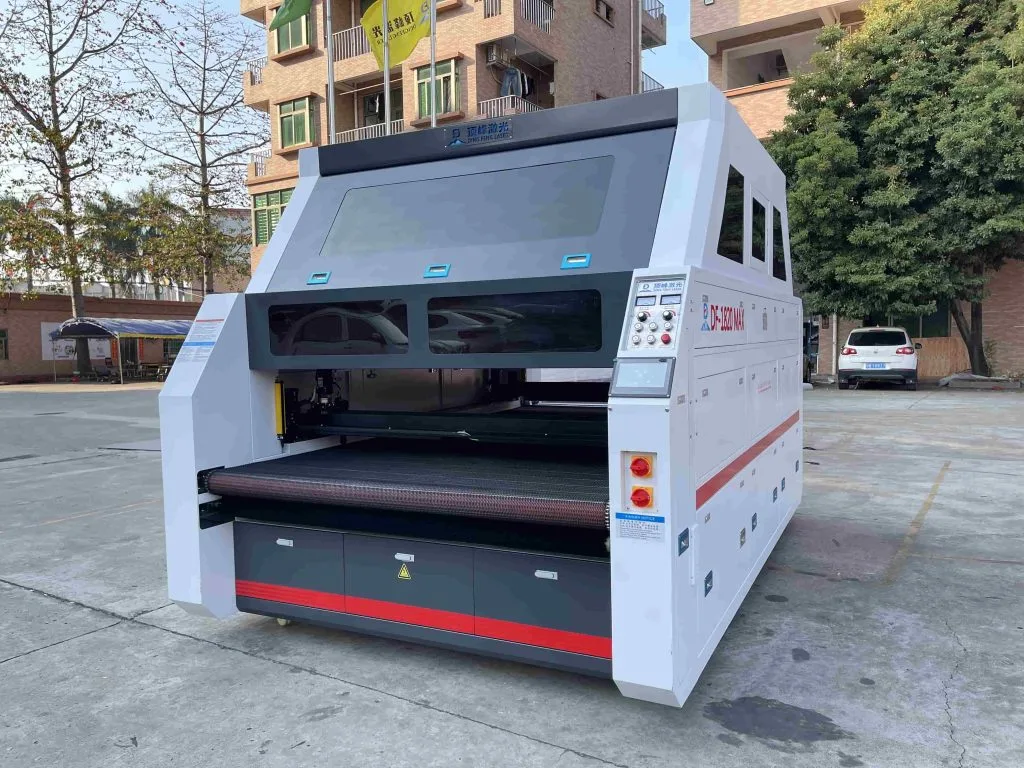 CO2 Fabric Laser Cutter 80W-150W for Garment Printing: Precision Cutting for Printed Textiles