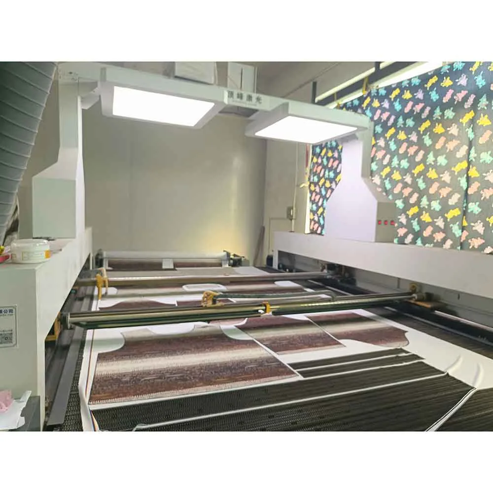 Fully automatic fabric laser cutter continuous cutting printed fabric workflow